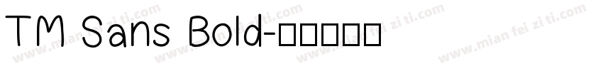 TM Sans Bold字体转换
